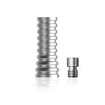 thumbnail interactive-video image 1 of 10-Pack Multi-Unit Titanium Sleeves With Screws - Internal Hex System For Dental Lab 1 of 3